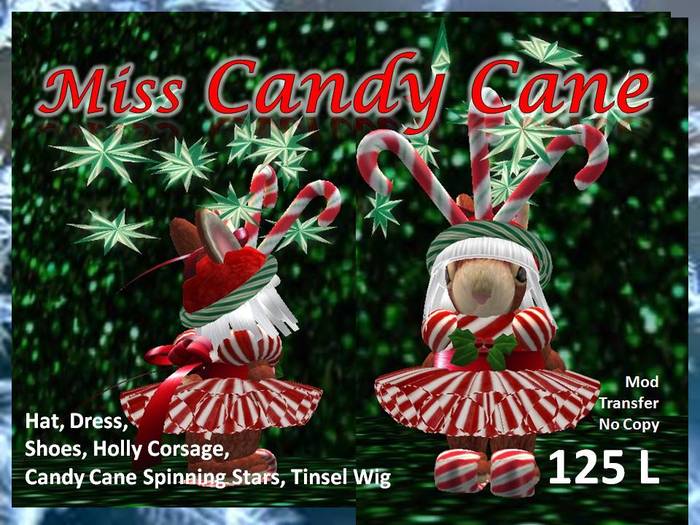 Second life marketplace miss tiny candy cane